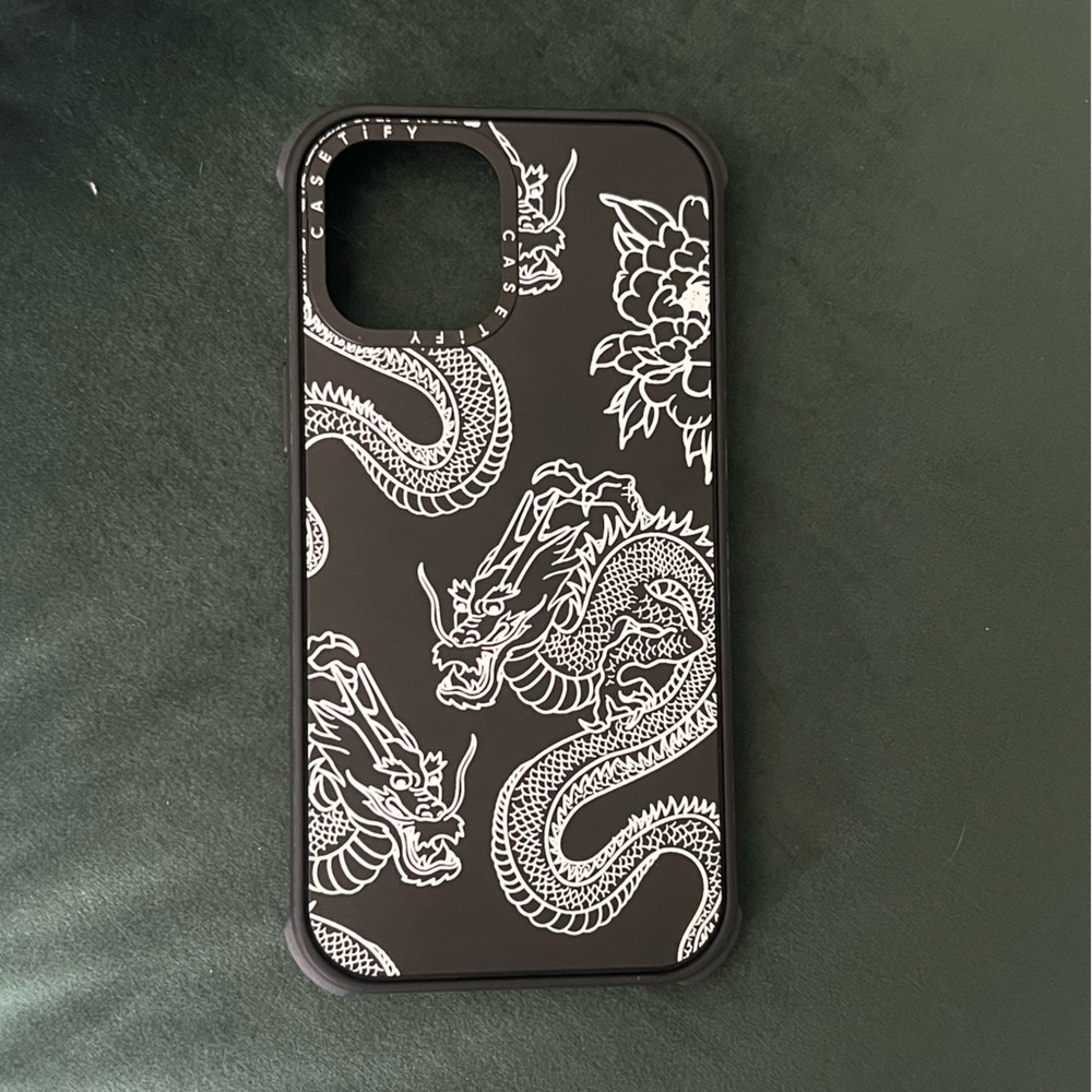 Casetify Black Dragon MagSafe Compatible Ultra Impact iPhone Case